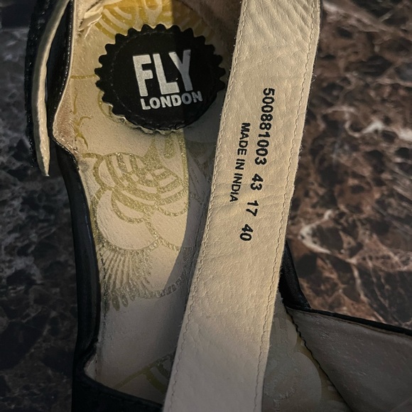 Fly London platform Velcro ankle strap opening toed shoes - Picture 5 of 15